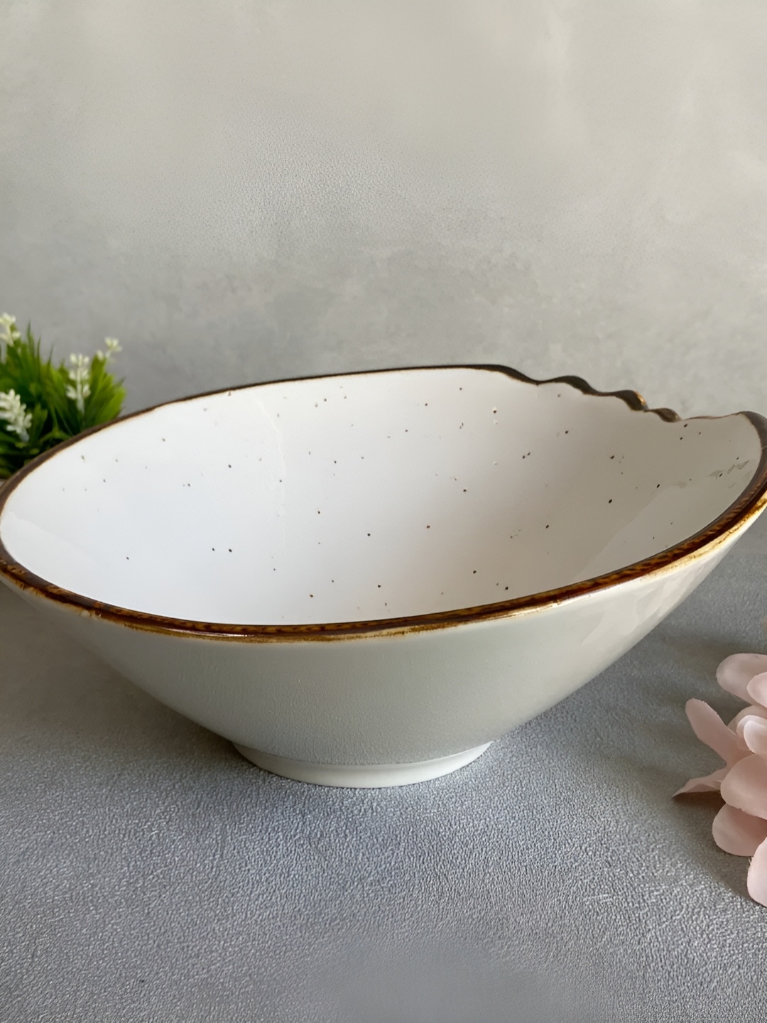 

House of Objects White Dishwasher Safe Serving Bowl