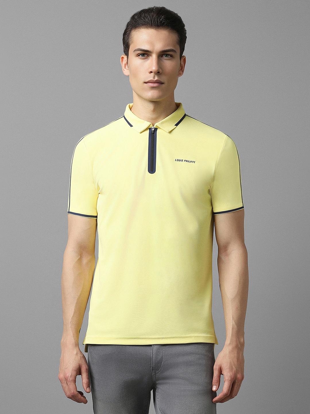 

Louis Philippe Polo Collar Short Sleeves T-shirt, Yellow