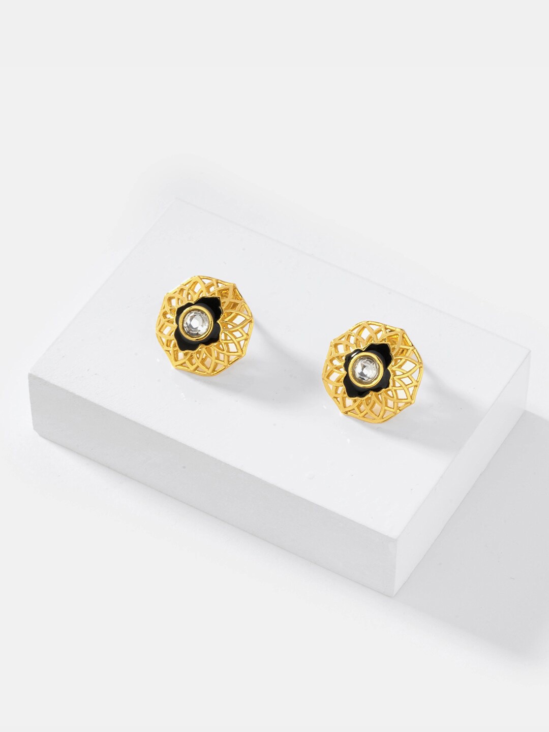 

SHAYA Gold Plated Circular Studs