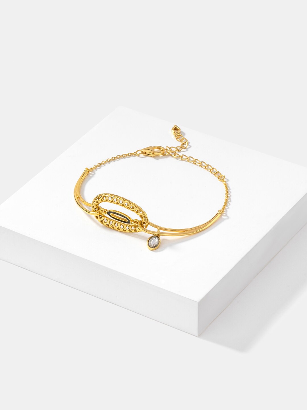 

SHAYA Women Sterling Silver Gold-Plated Wraparound Bracelet