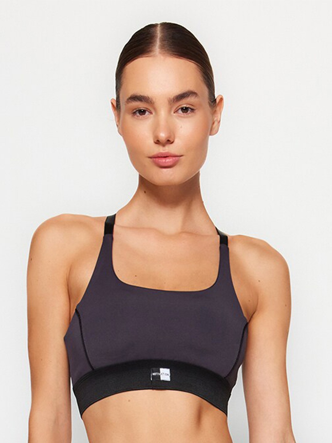 

Trendyol Colourblocked Bra Full Coverage Lightly Padded, Grey