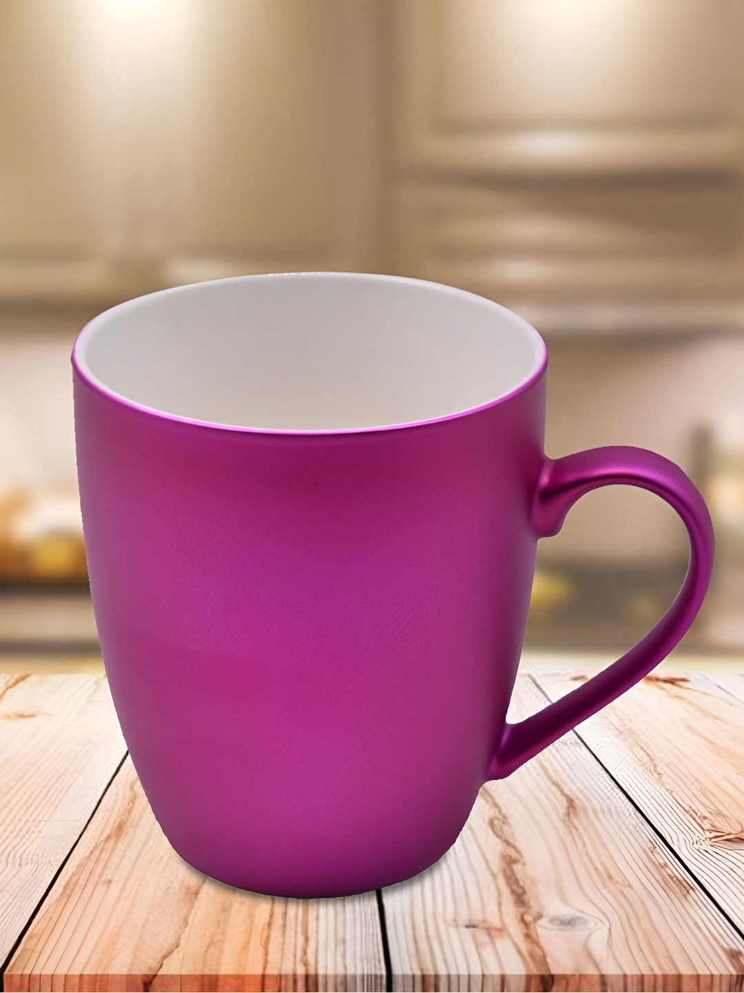 

Kookee Pink and White Printed Ceramic Mugs 325 ml
