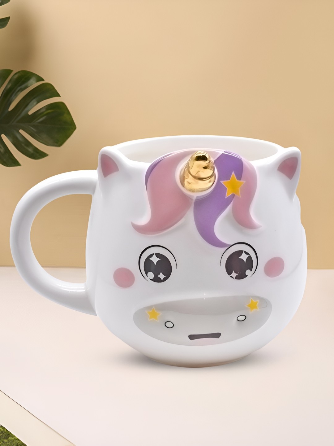 

Kookee White & Lavender Printed Ceramic Matte Mug