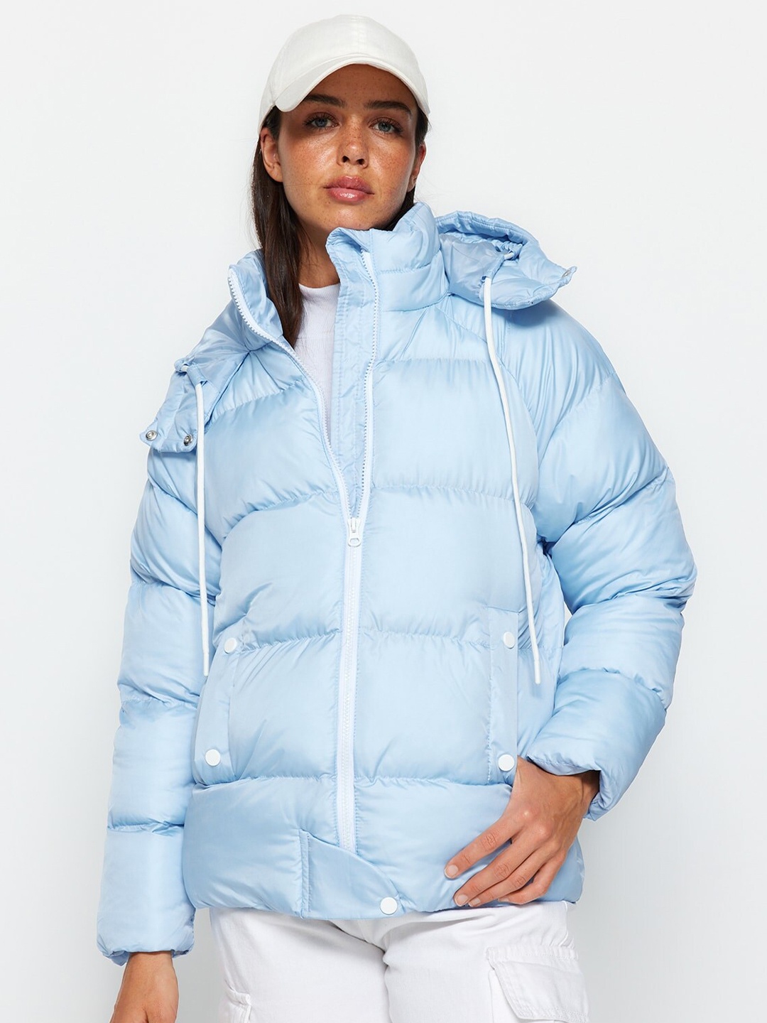 

Trendyol Hooded Puffer Jacket, Blue