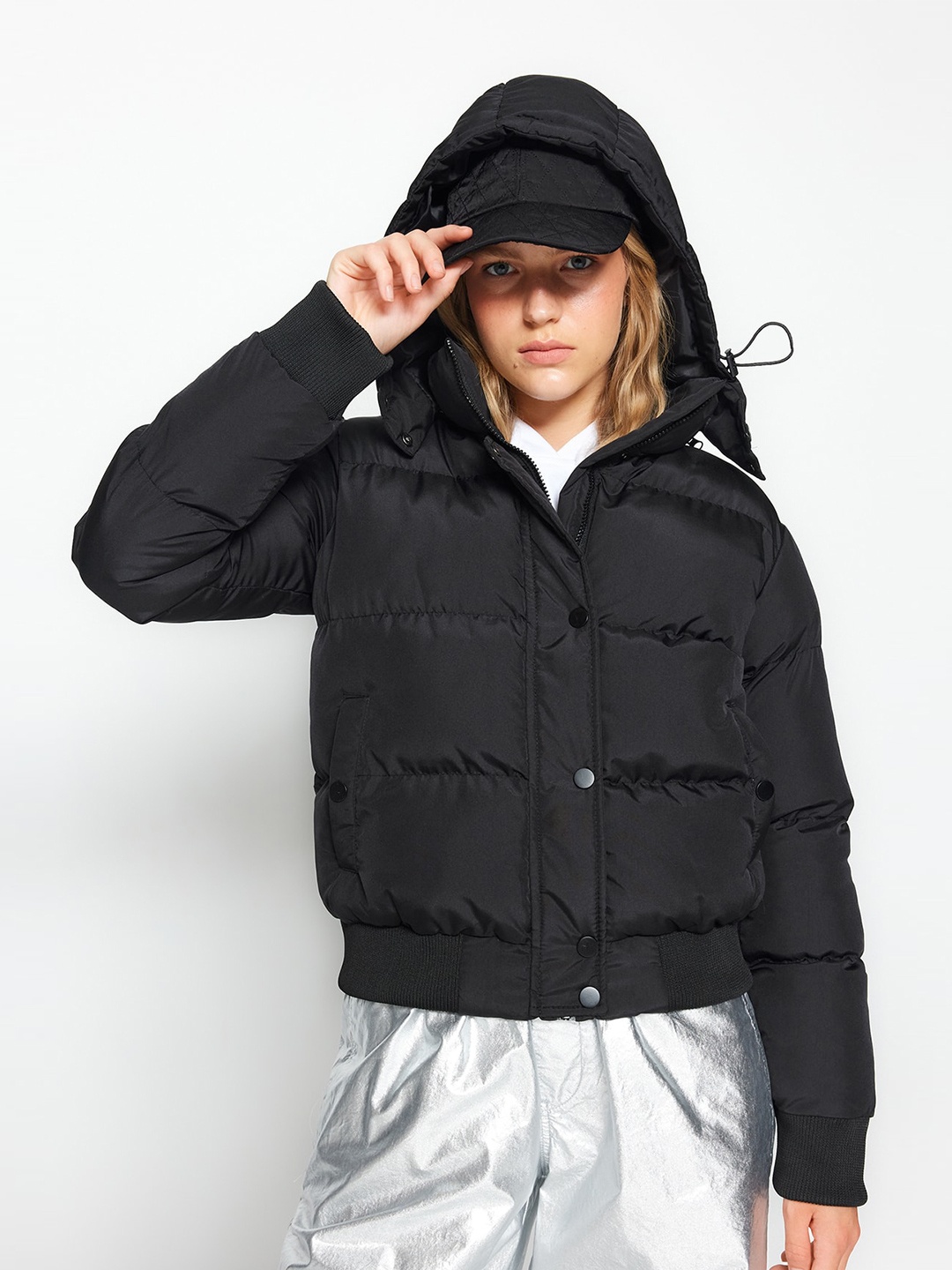 

Trendyol Hooded Padded Jacket, Black