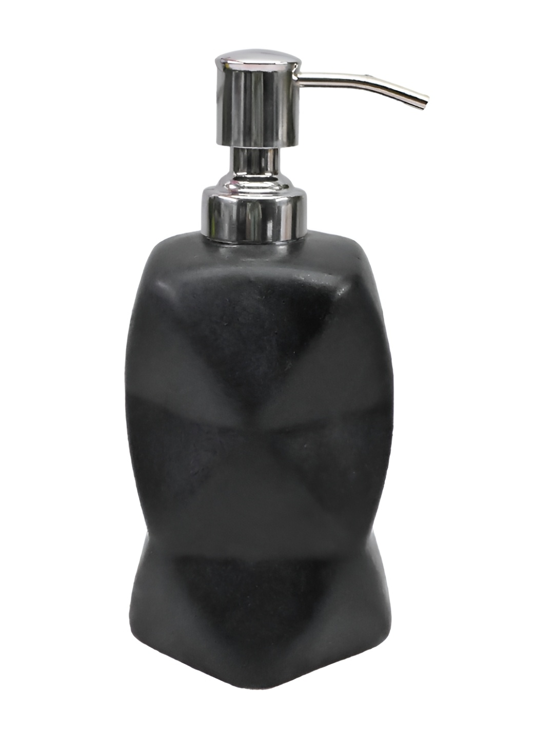 

Kookee Black & Silver Toned Abstract Ceramic Soap Dispenser