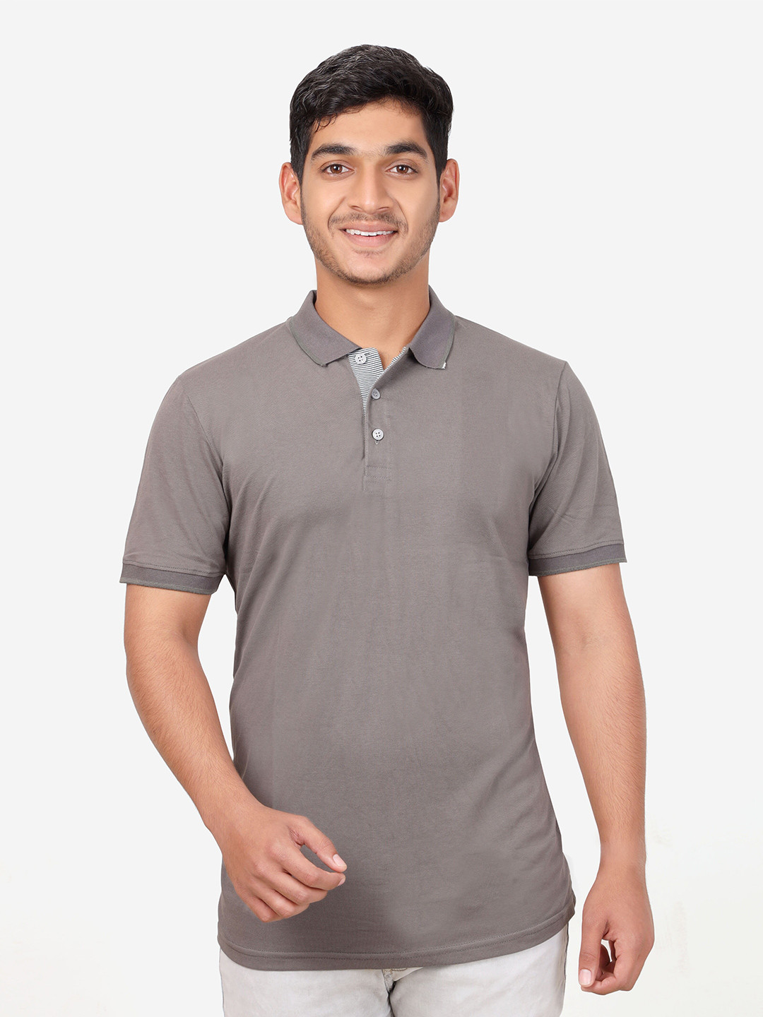 

BAESD Cotton Polo Collar Pockets T-shirt, Lavender