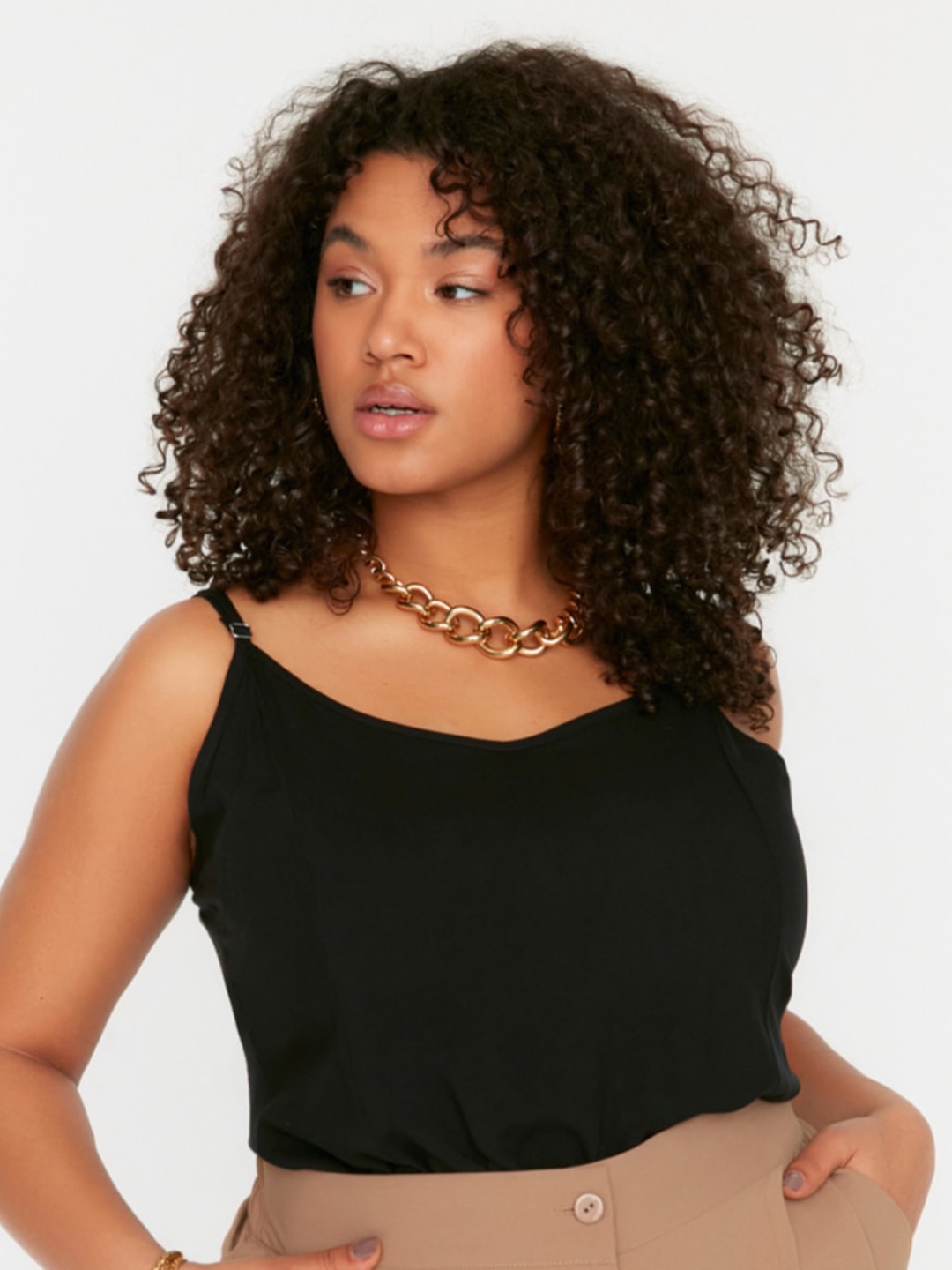 

Trendyol Shoulder Straps Top, Black