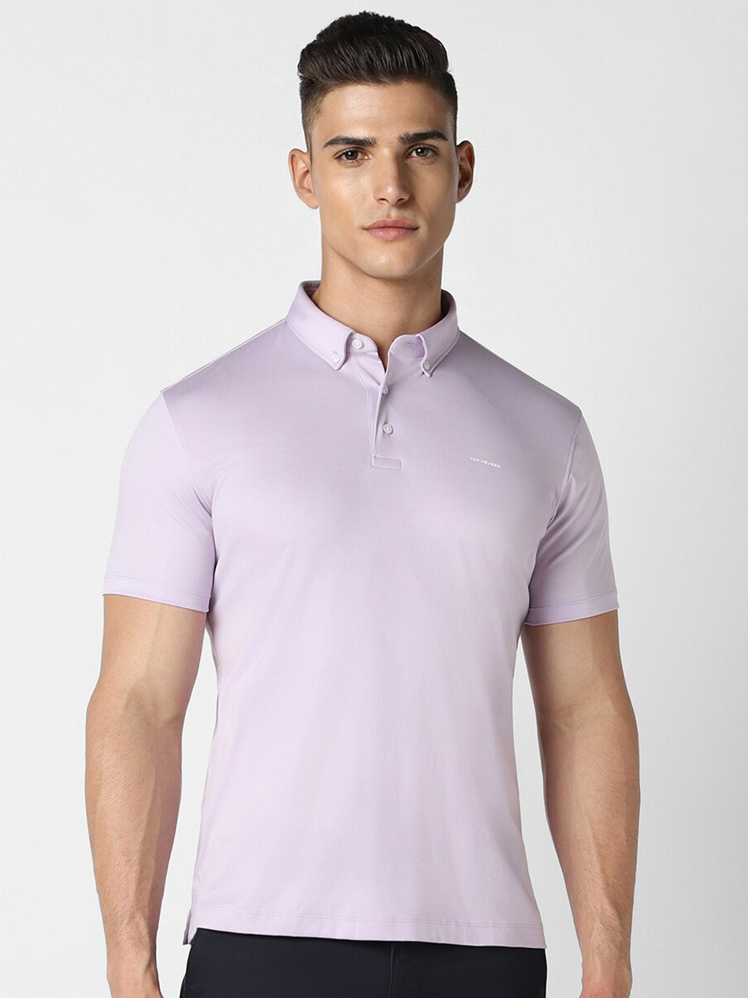 

Van Heusen Sport Polo Collar Short Sleeves Regular T-shirt, Purple