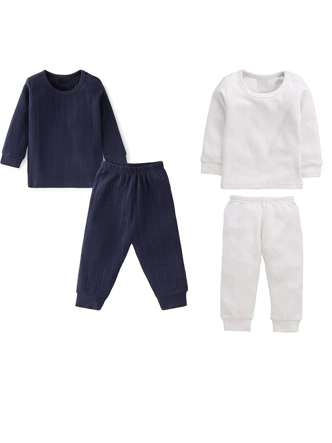 

BAESD Infant Pack of 2 Merino Wool Thermal Sets, White