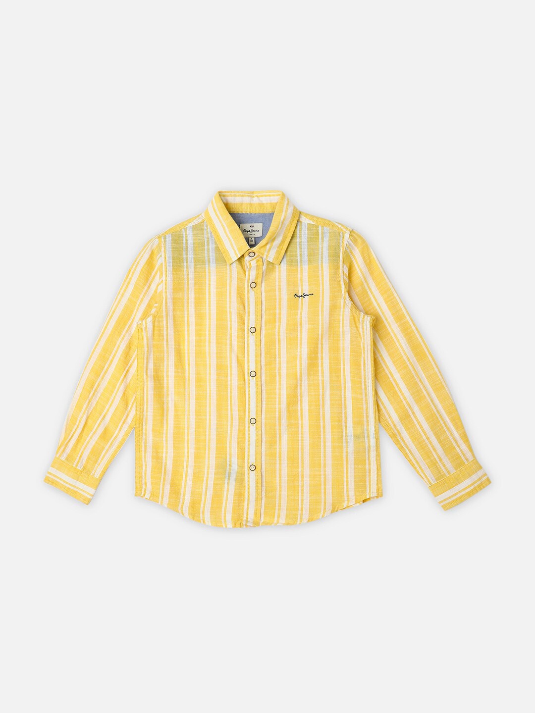 

Pepe Jeans Boys Cotton Striped Casual Shirt, Yellow