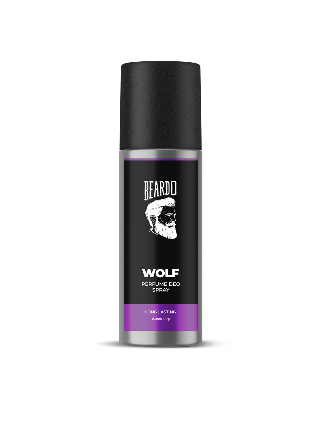 

BEARDO Wolf Strong Long Lasting Fresh Fragrance Perfume Deo Spray 150ml(100GM), Black