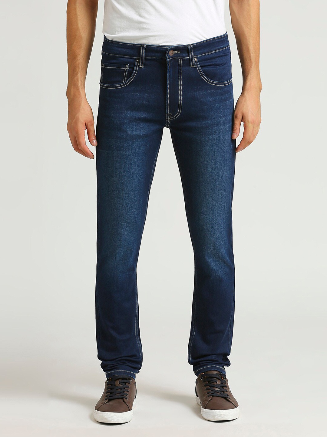 

Pepe Jeans Men Skinny Fit Clean look Stretchable Jeans, Blue