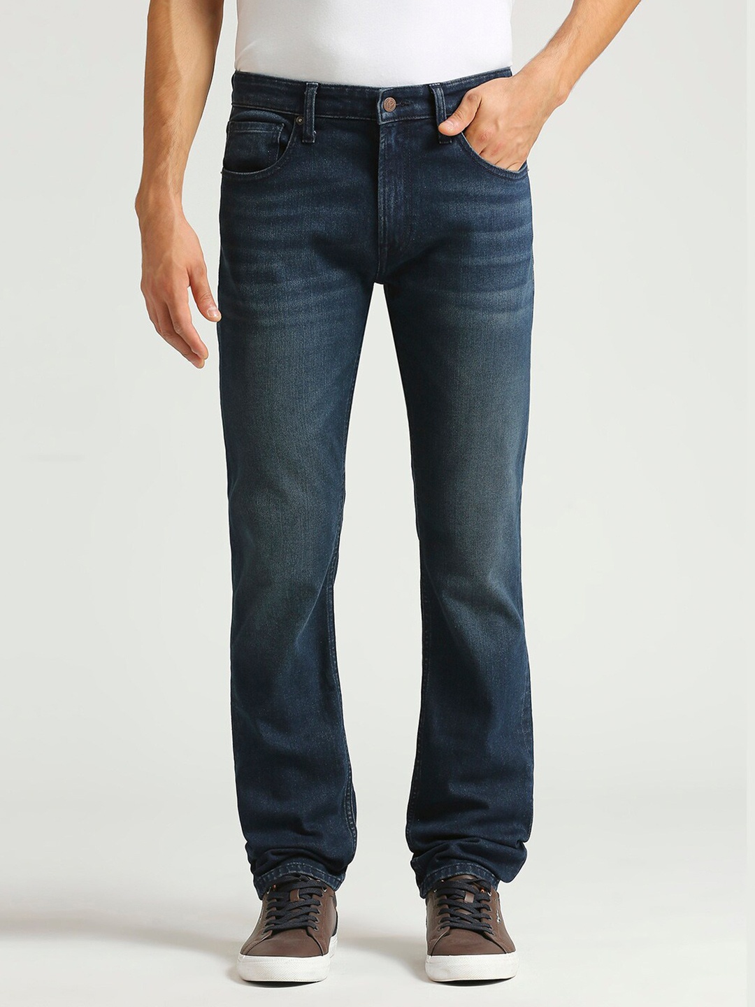 

Pepe Jeans Men Slim Fit Clean Look Stretchable Jeans, Blue