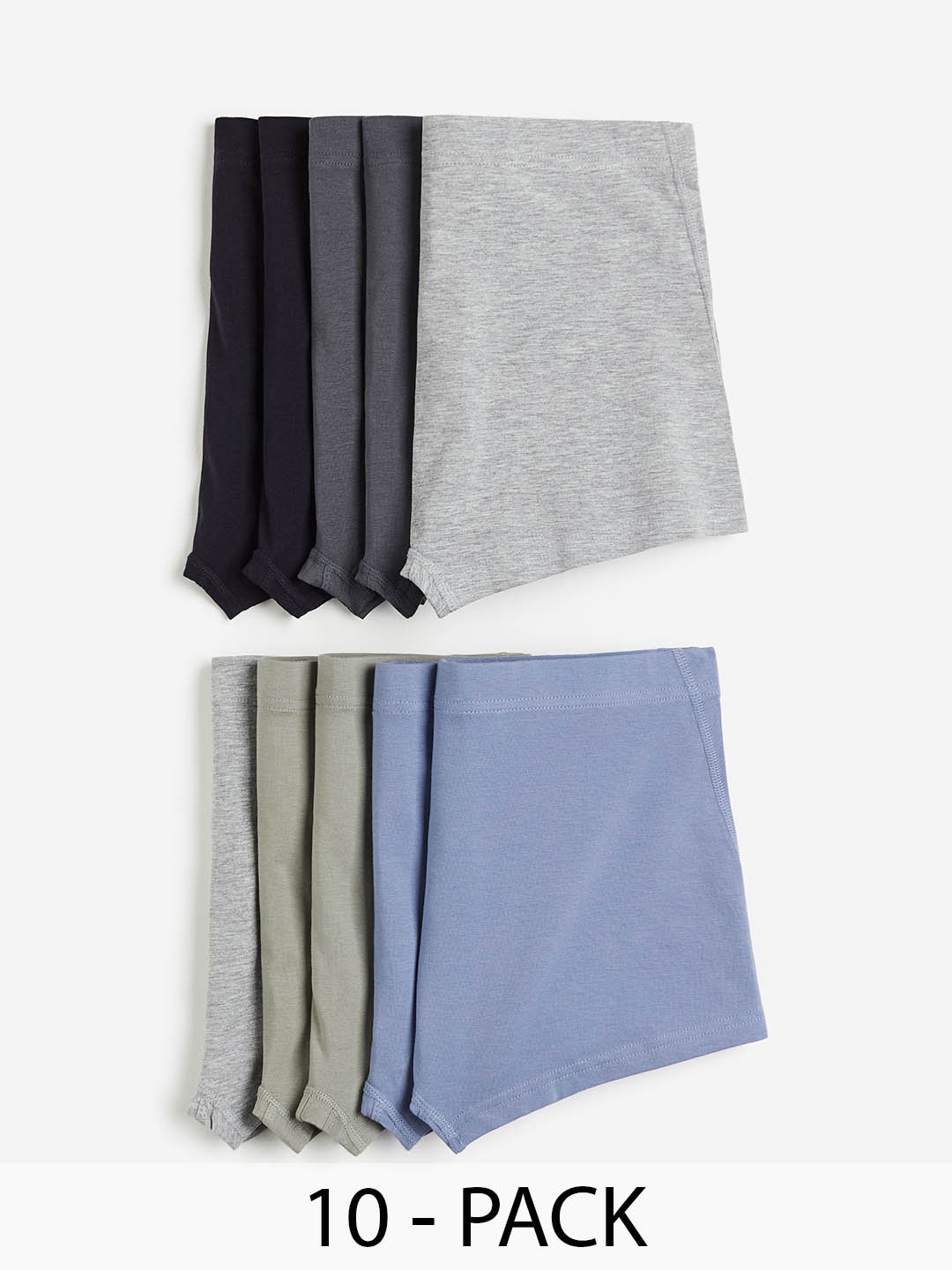 

H&M Pack of 10 Short Trunks, Green