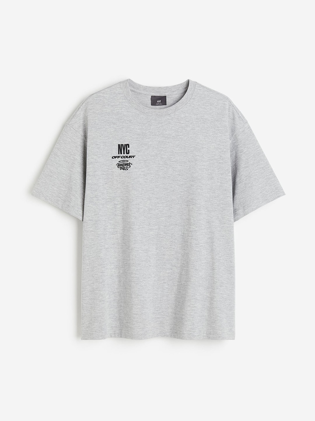 

H&M Men Loose-Fit T-Shirt, Grey