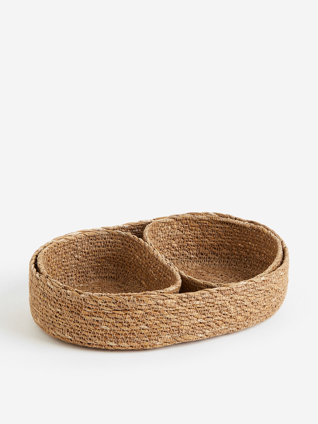 

H&M Brown 3-Pack Seagrass Storage Baskets