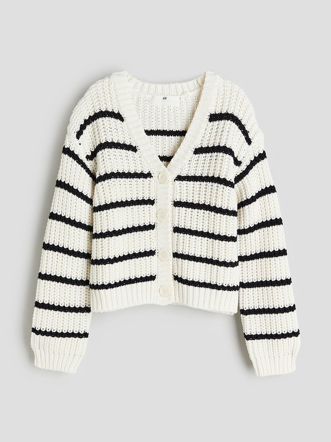 

H&M Girls Knitted Cardigan, White
