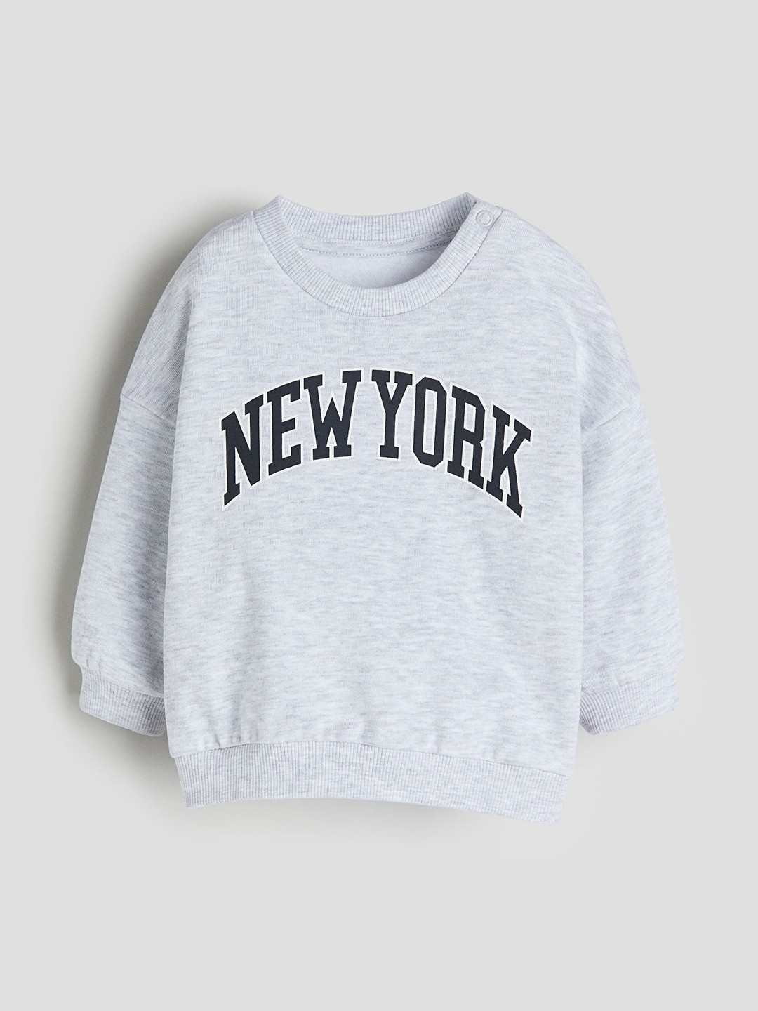 

H&M Boys Text-Printed Pure Cotton Sweatshirt, Grey