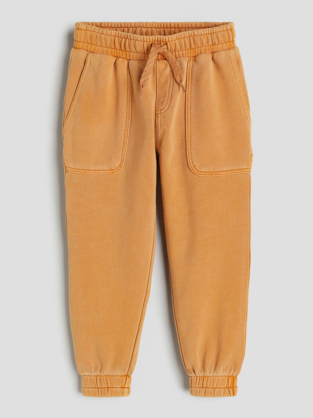 

H&M Kids-Boys Loose Fit Cotton Carpenter joggers, Orange