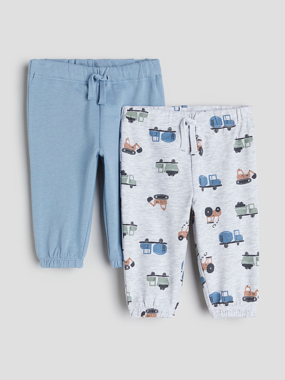 

H&M Infant Boys 2-Pack Cotton Joggers, Blue