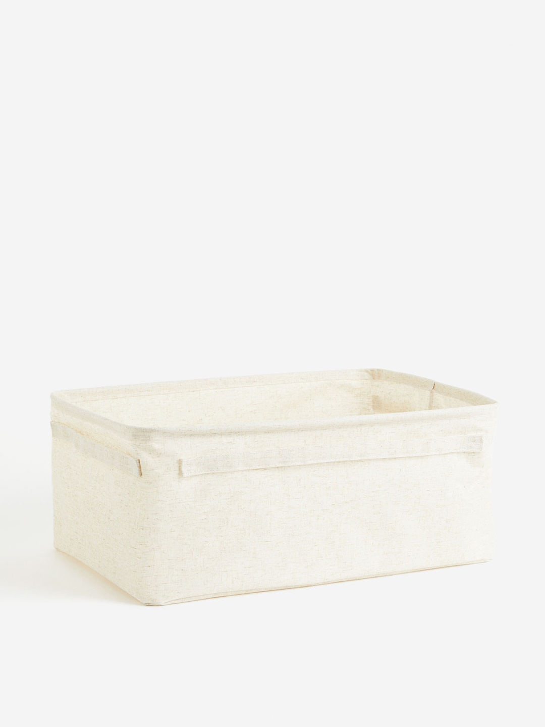 

H&M Beige Linen-Blend Laundry Basket