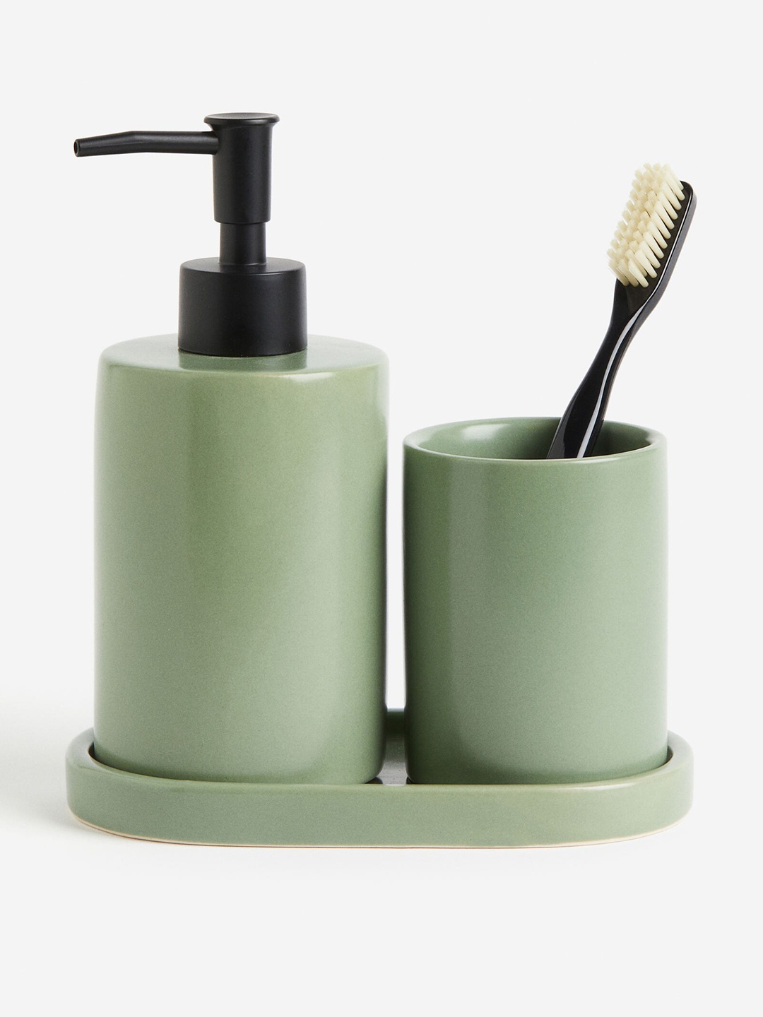 

H&M Green Stoneware Tray