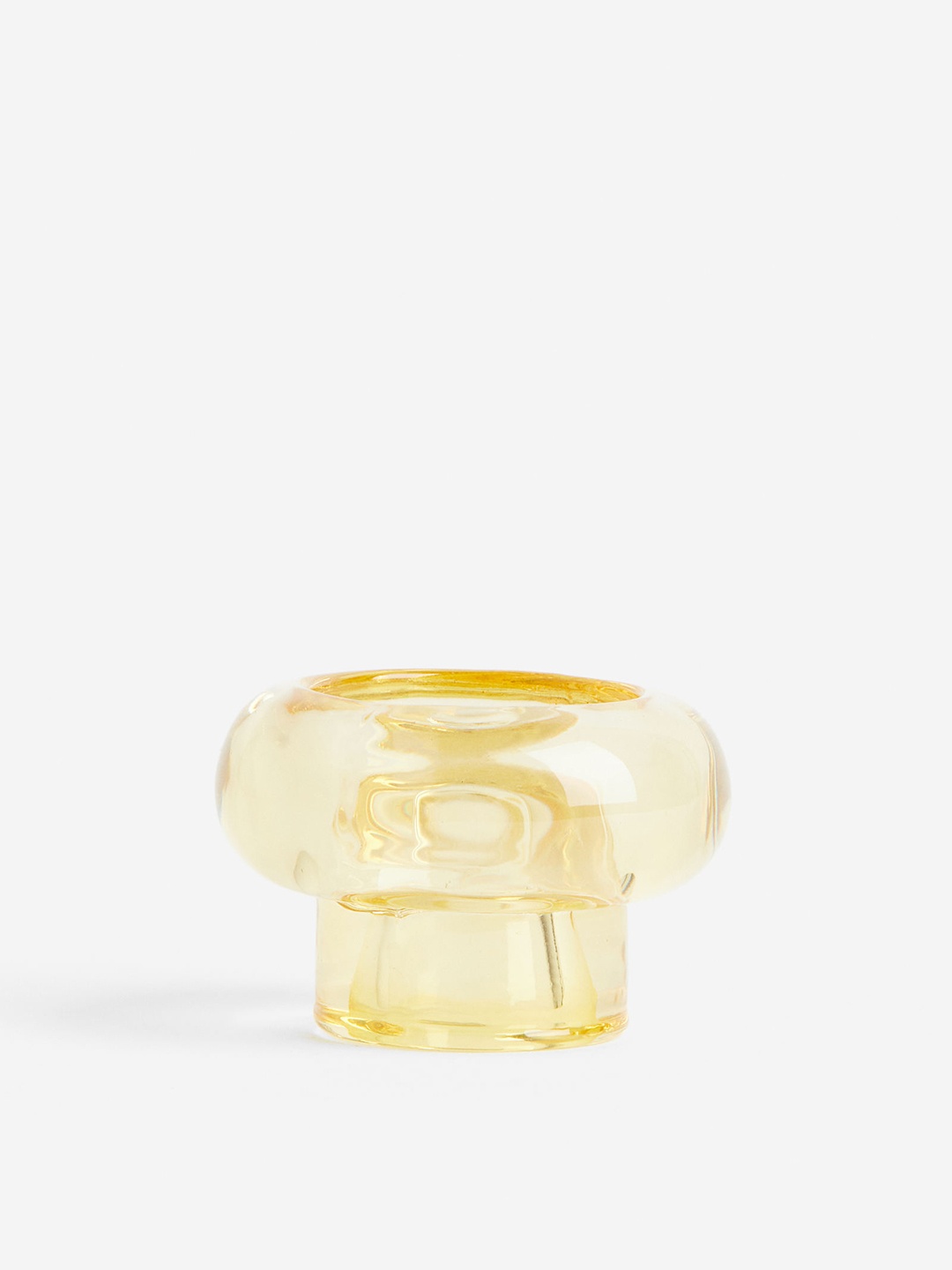 

H&M Yellow Glass Candle Holder
