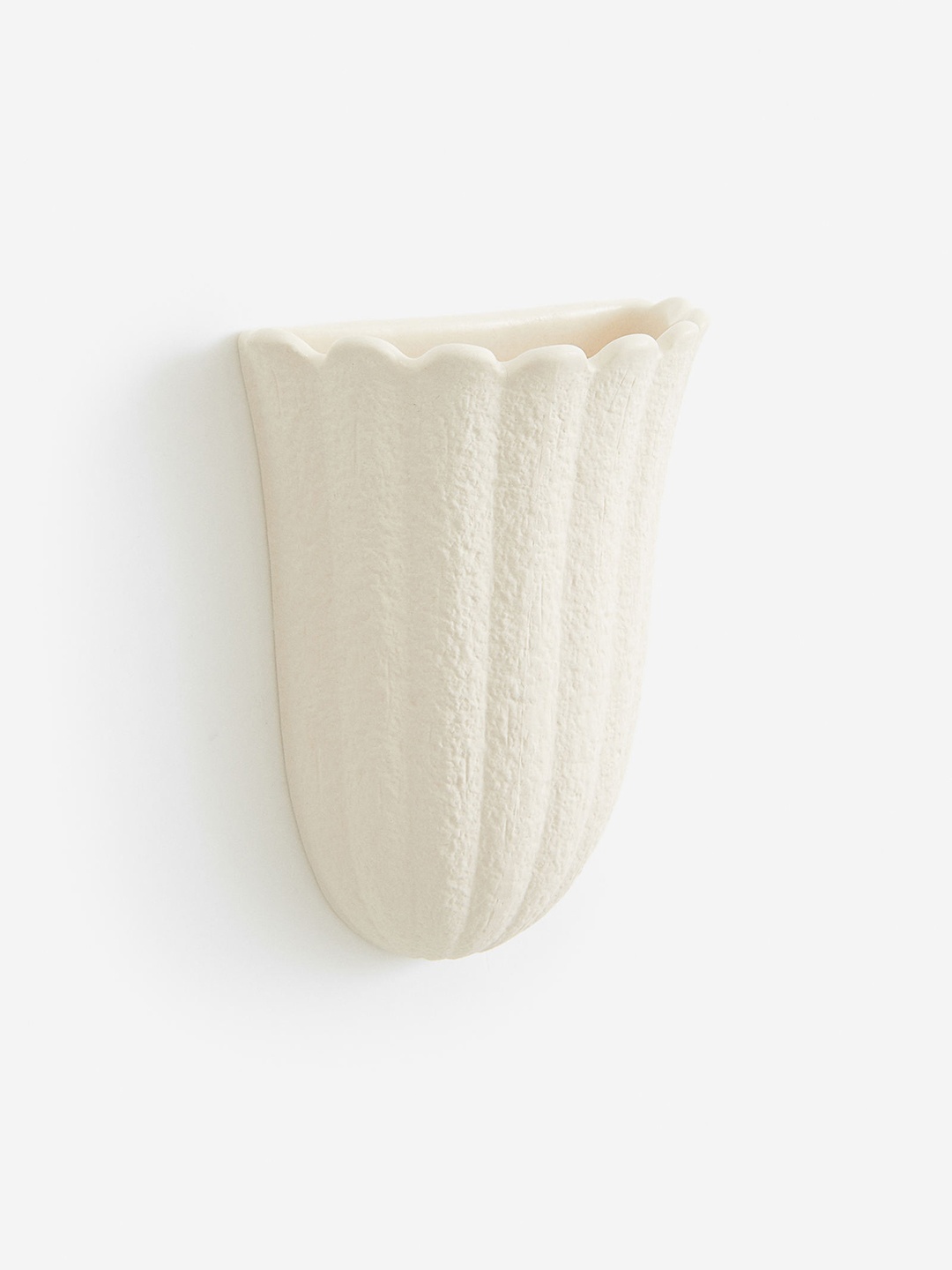 

H&M White Stoneware Wall Planter