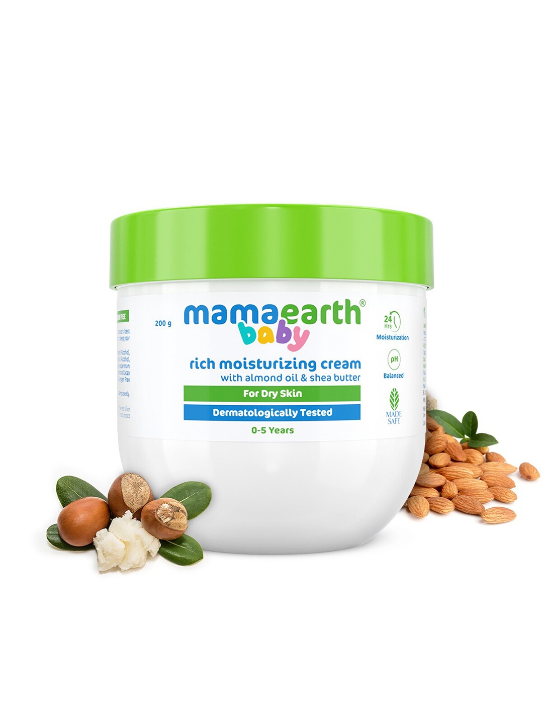 

Mamaearth Baby Rich Moisturizing Cream With Almond Oil & Shea Butter - 200g, White