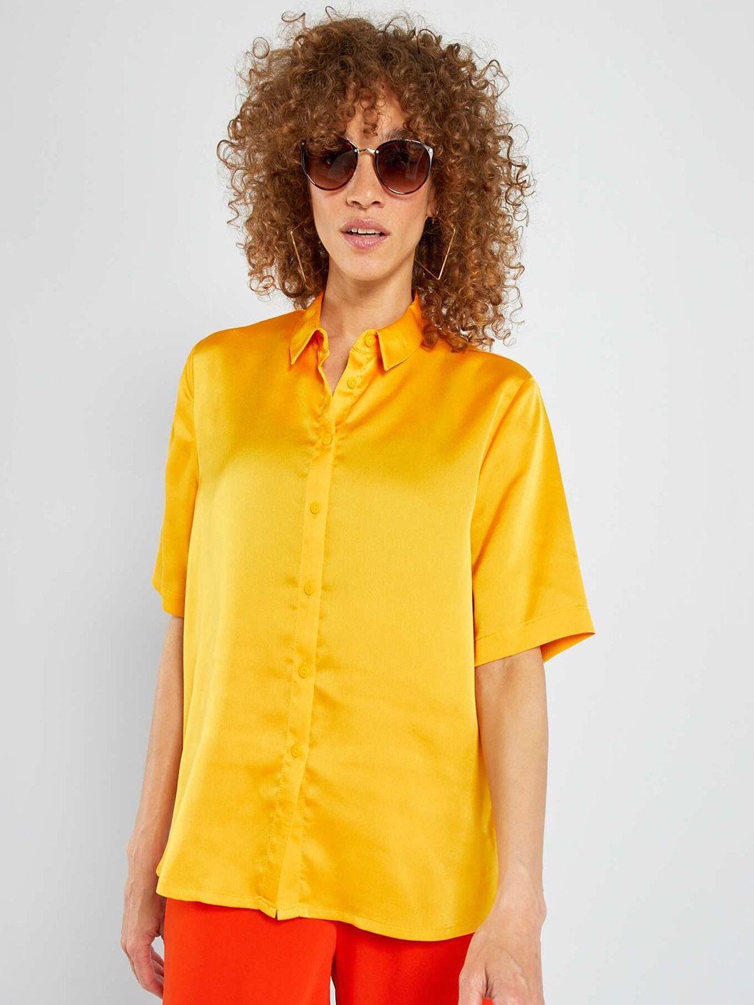 

KIABI Regular Fit Casual Shirt, Yellow