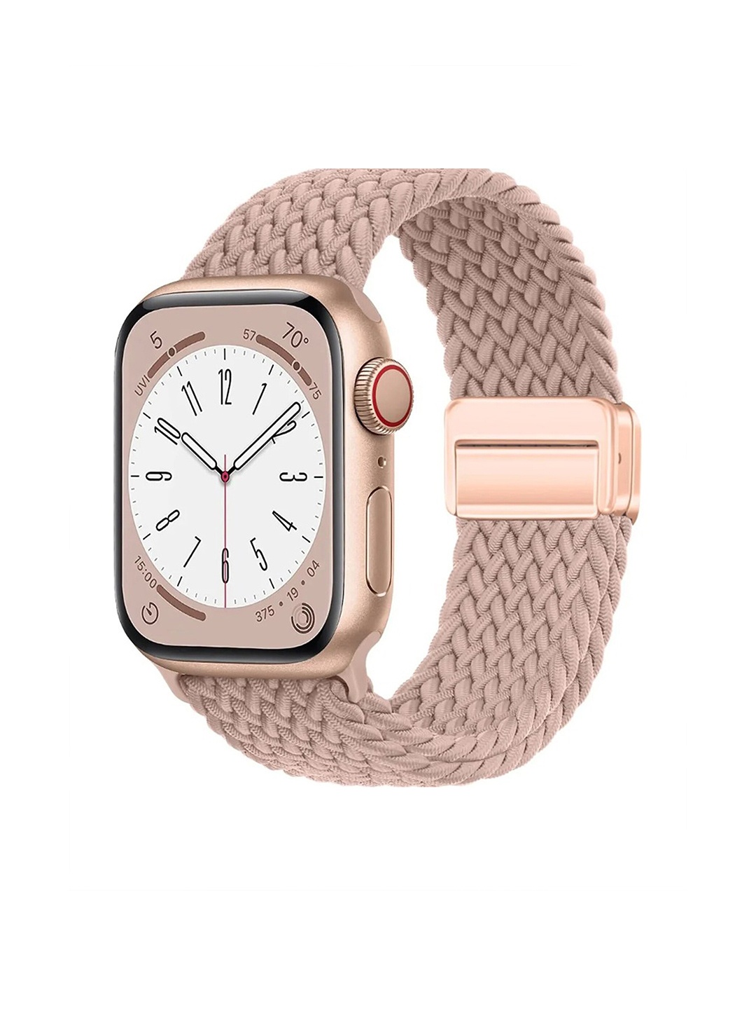 

PEEPERLY Super Stretchy Braided Apple Watch Strap, Peach