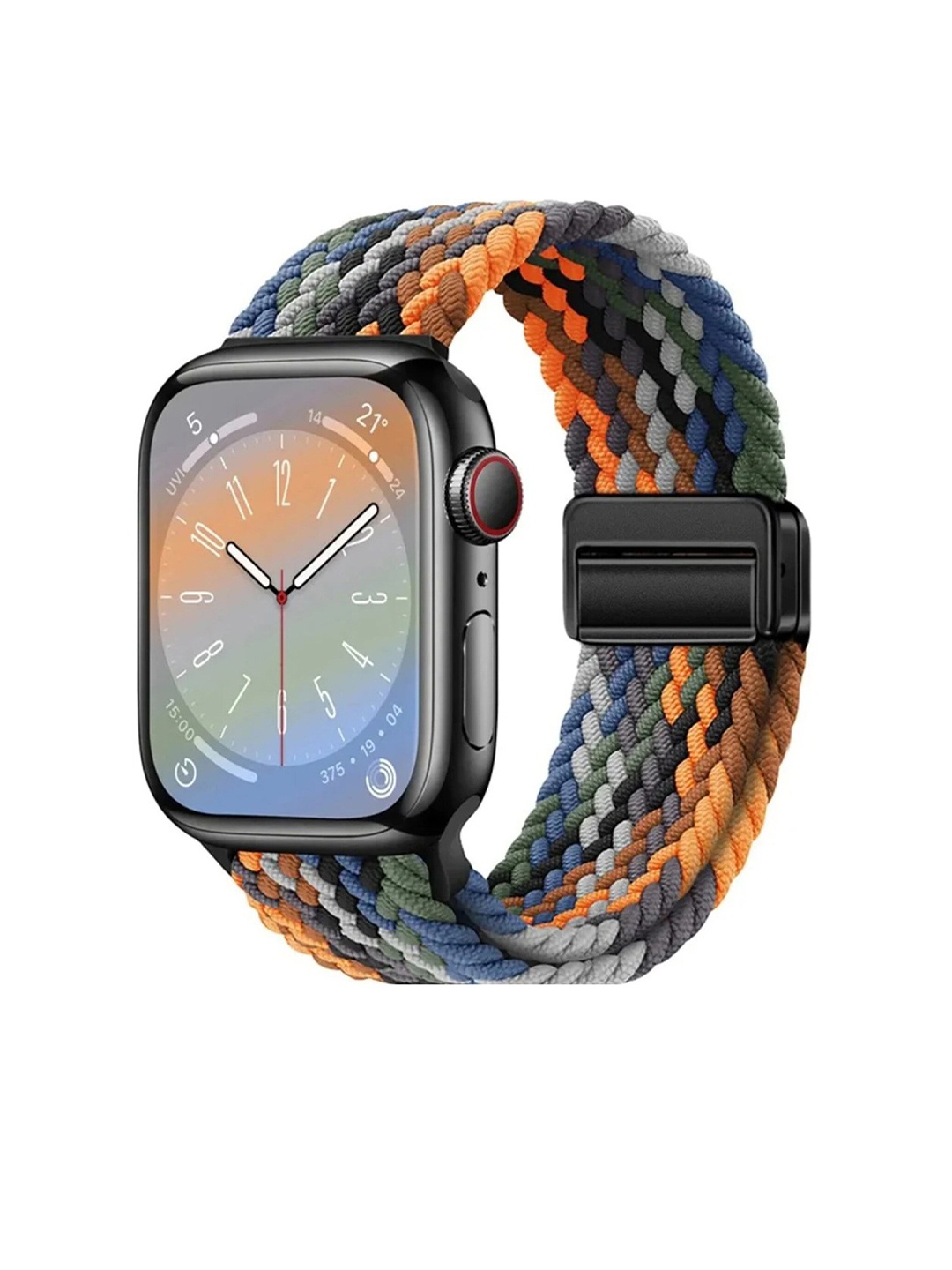

PEEPERLY Women Magnetic Nylon Strap for Apple Watch, Black