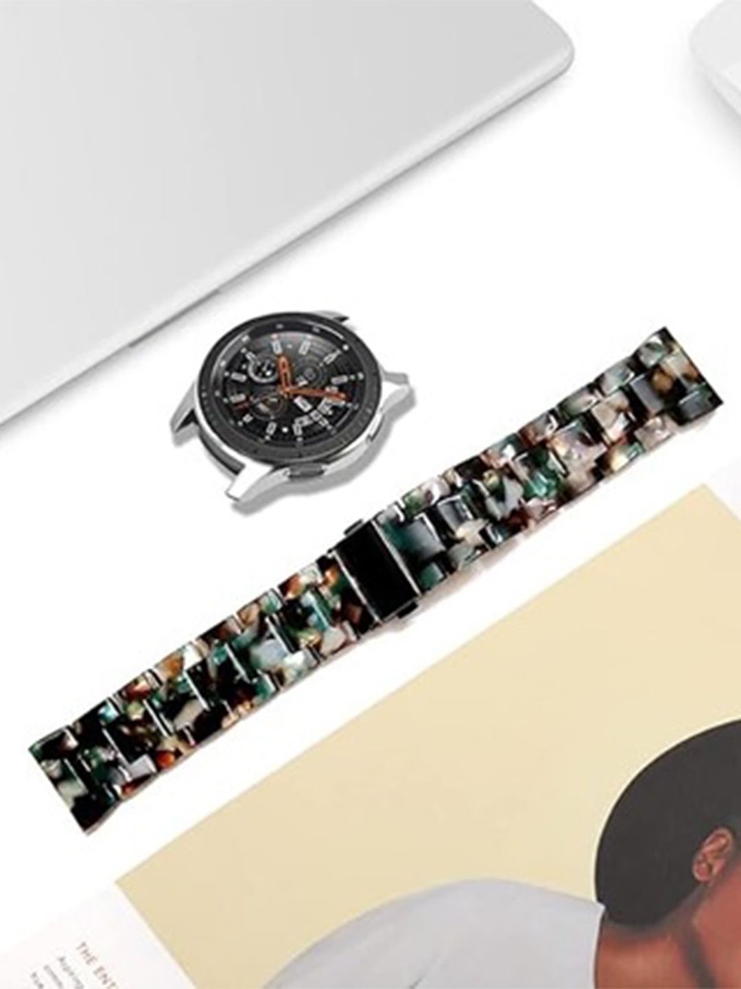 

PEEPERLY Resin Radiance Watch Straps, Black