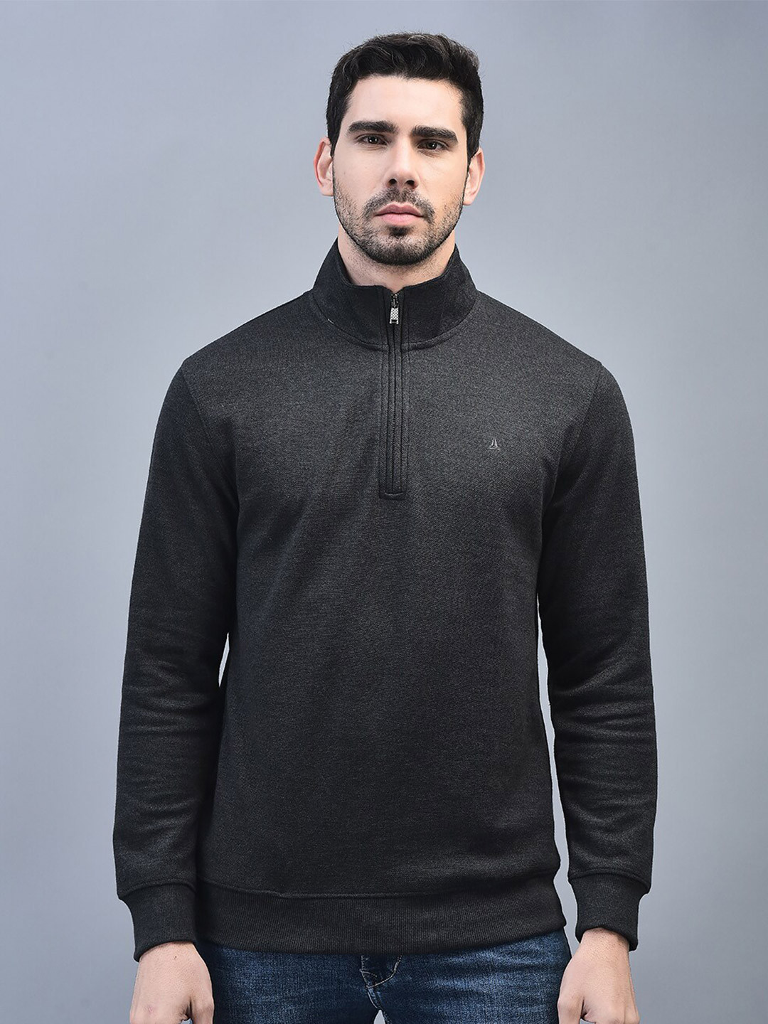 

CANOE Self Designed Cotton Sweatshirt, Charcoal