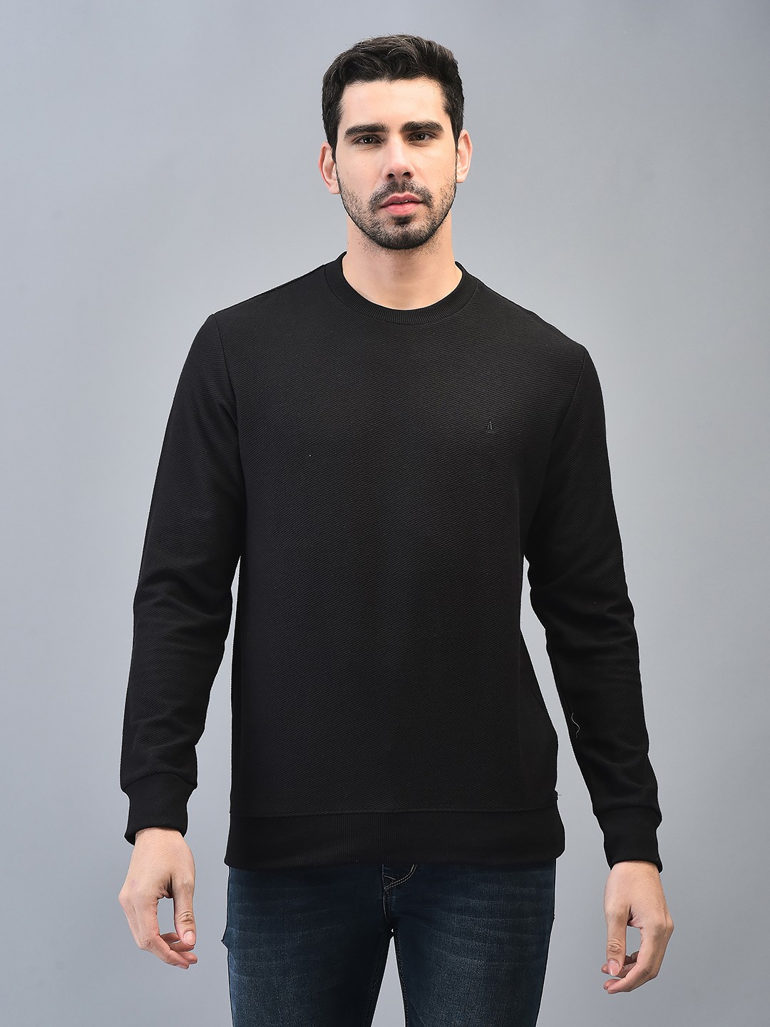 

CANOE Cotton Pullover Sweatshirt, Black