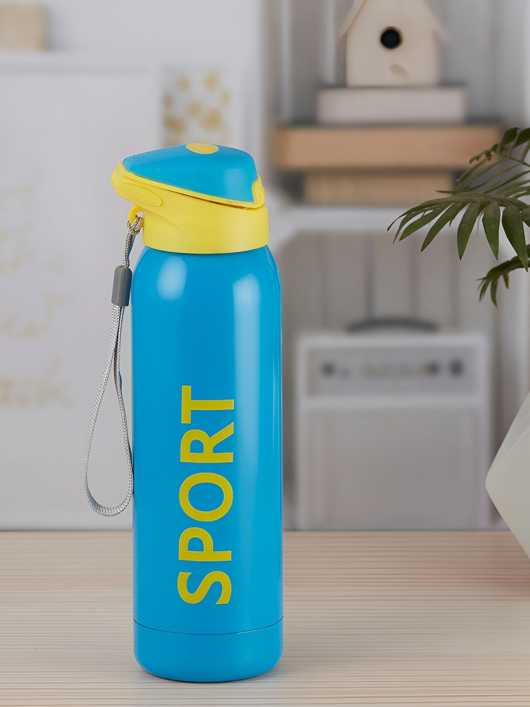 

Kookee Blue & Yellow Printed Double Wall Vacuum Stainless Steel Water Bottle 500 ml