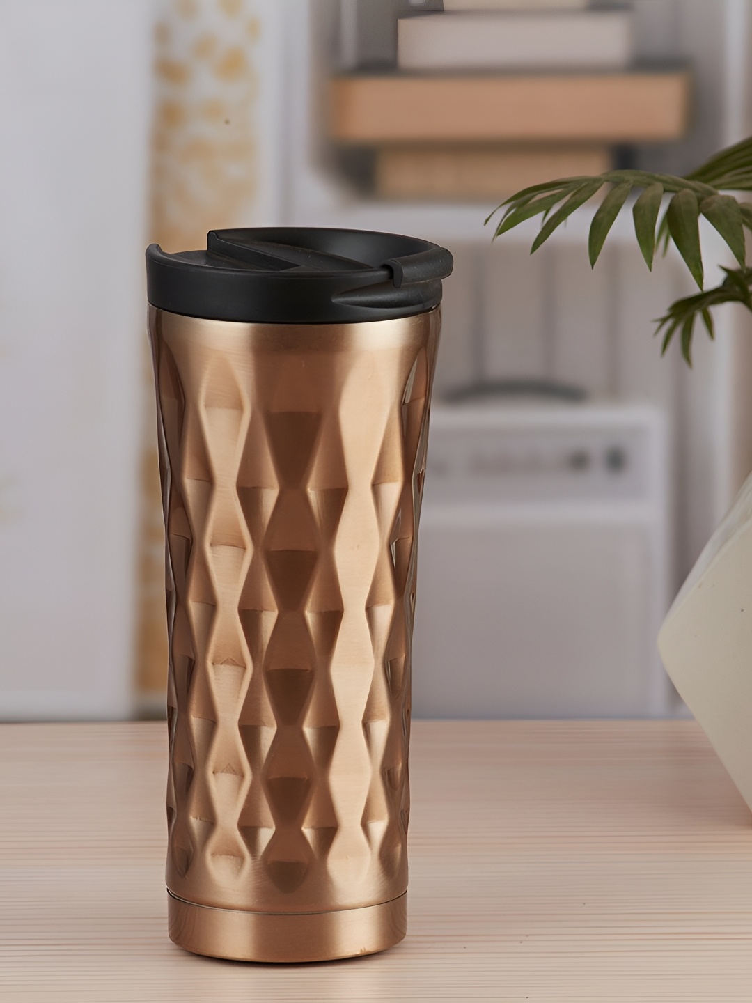 

Kookee Brown Single Stainless Steel Vacuum Double Wall Shaker Water Bottle 500 ml