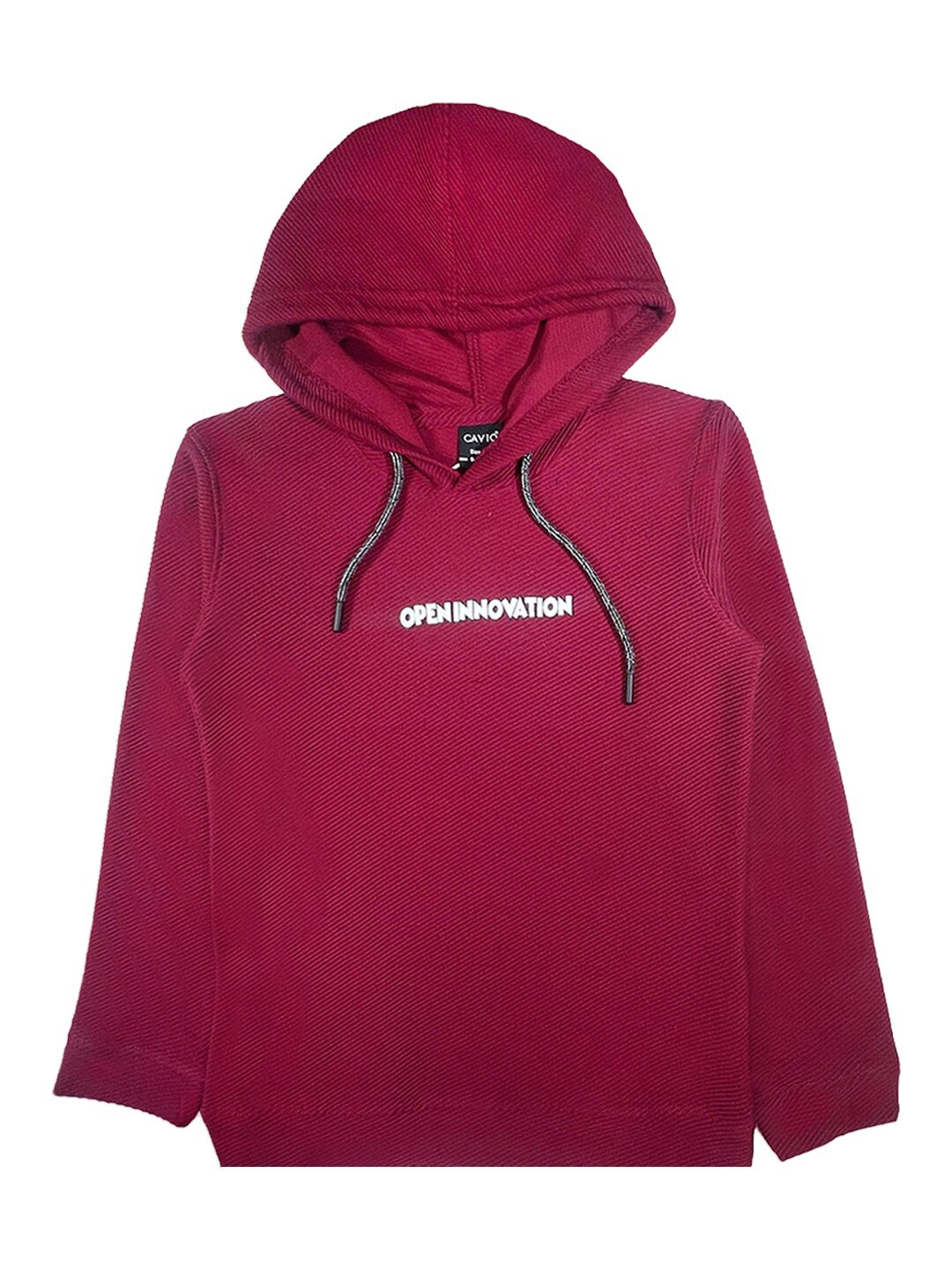 

CAVIO Boys Hooded Long Sleeves Pullover Cotton Sweatshirt, Maroon