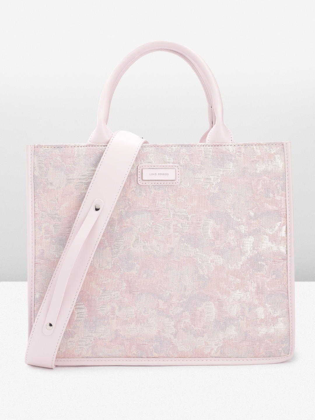 

Lino Perros Textured Structured Handheld Bag, Lavender