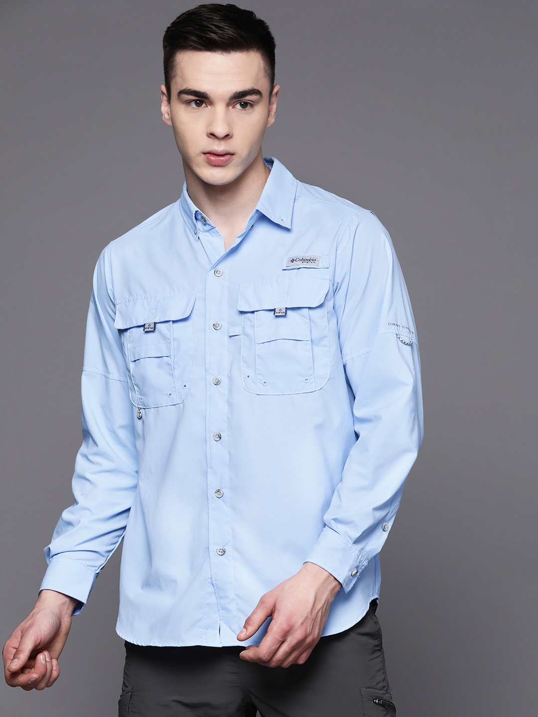 

Columbia Men Standard Bahama II Casual Shirt, Blue