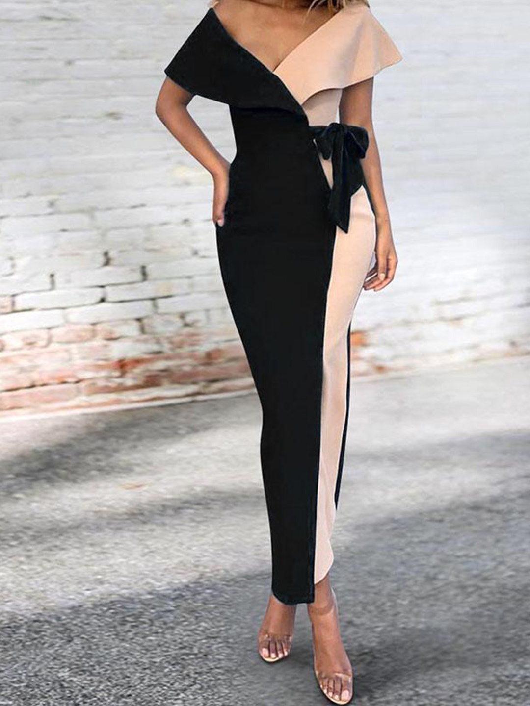 

StyleCast V-Neck Sleeveless Maxi Dress, Black