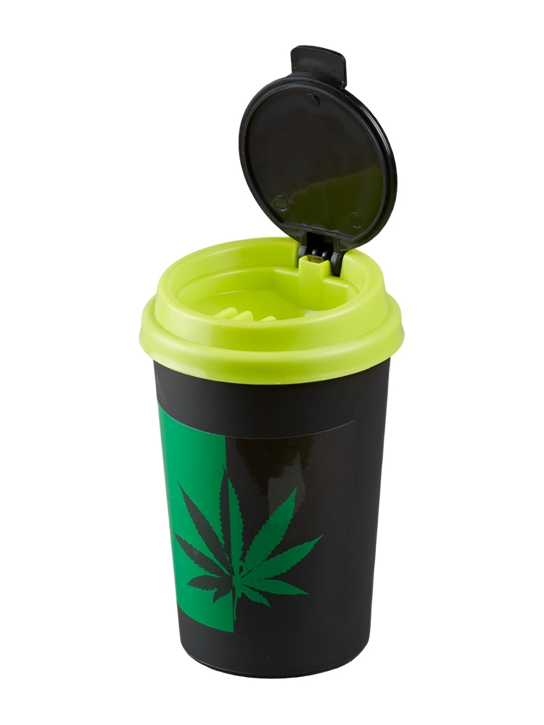 

Kookee Black & Green Car Bucket Ashtray With Lid
