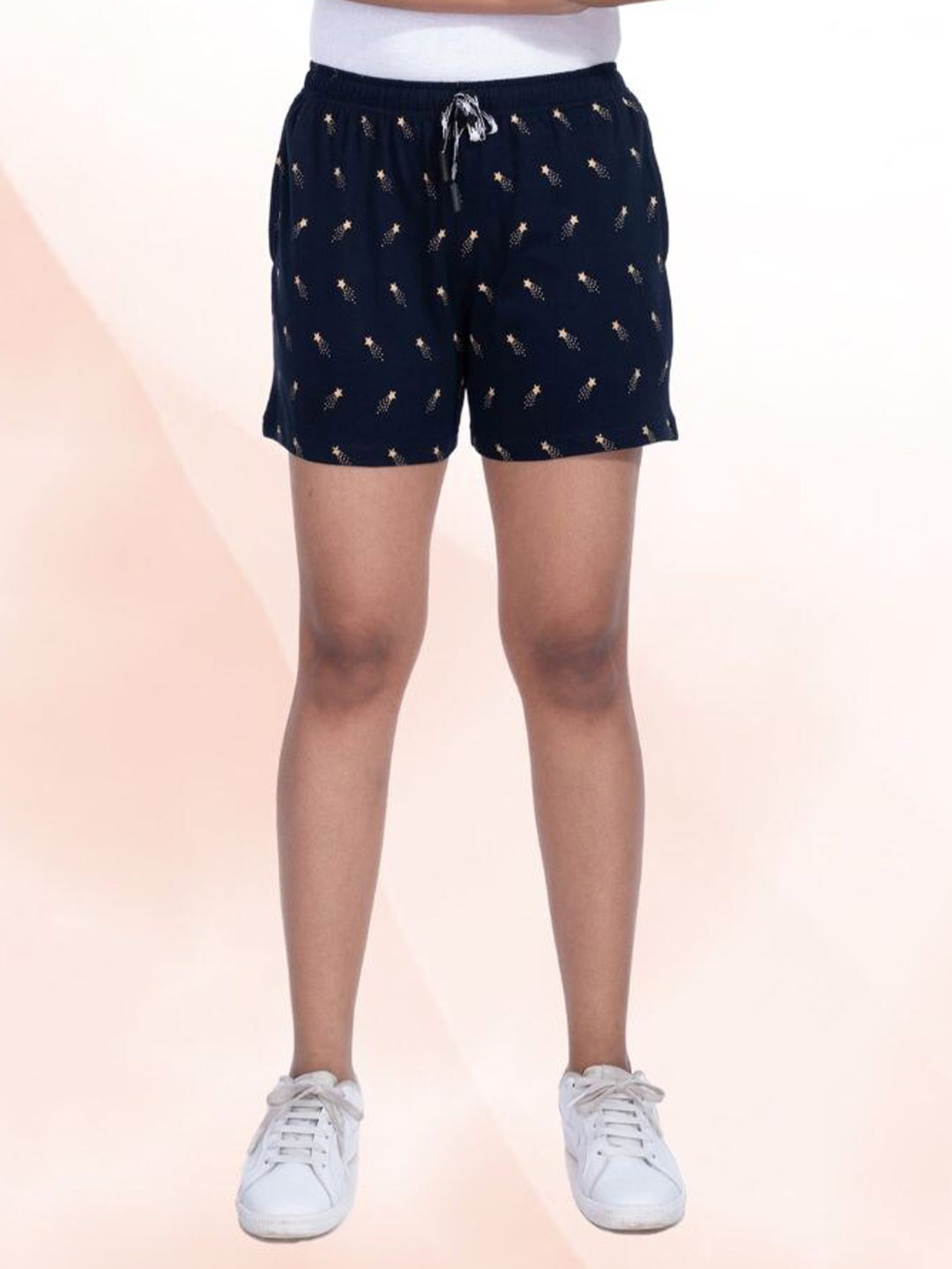 

Style Club Women Conversational Printed Pure Cotton Shorts, Blue