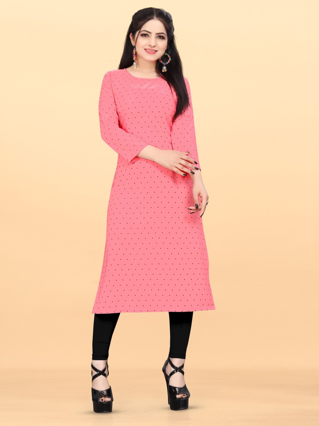 

PYARI - A style for every story Printed Straight Kurta, Pink
