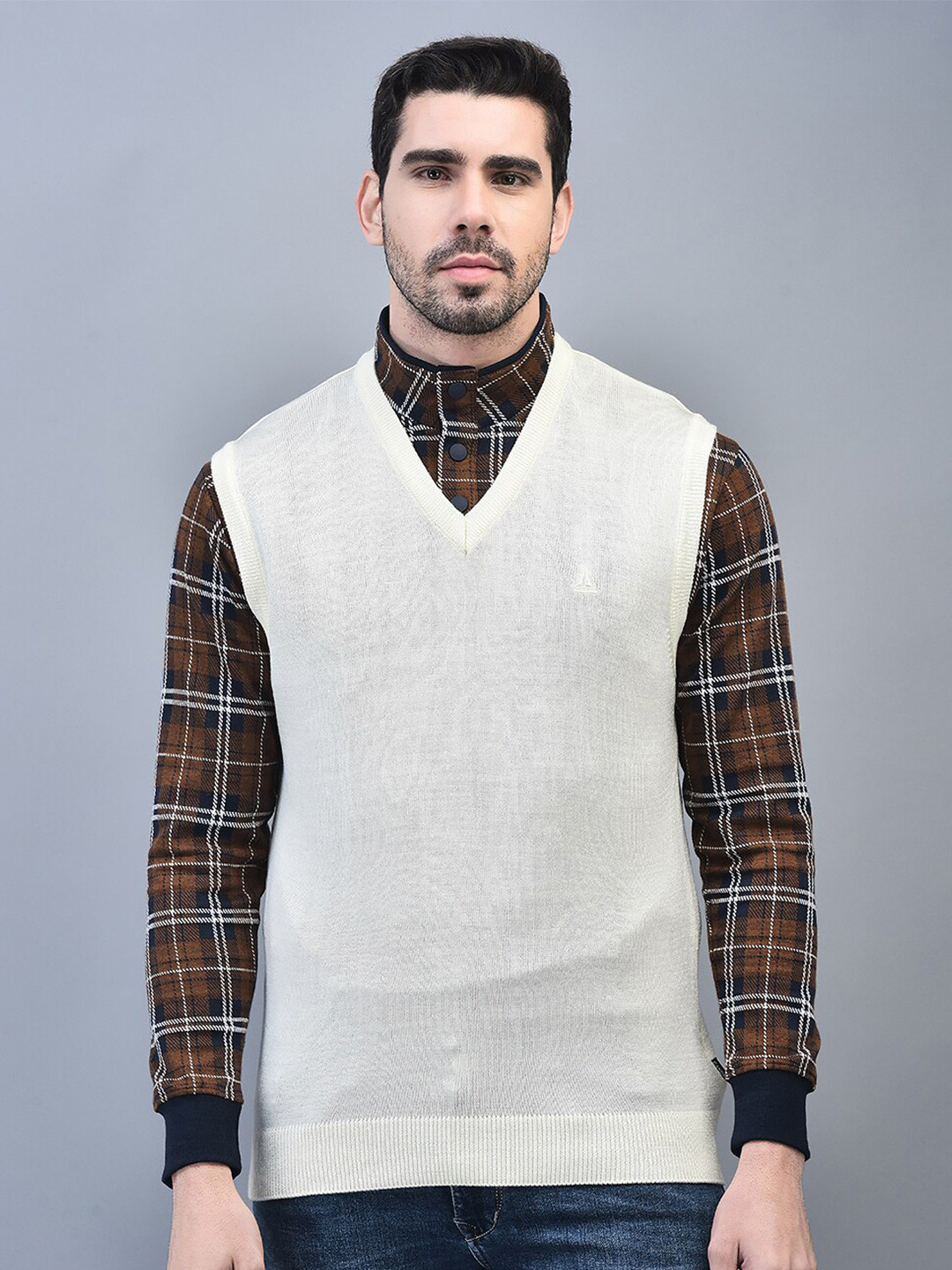 

CANOE V-Neck Sweater Vest Sweaters, Off white