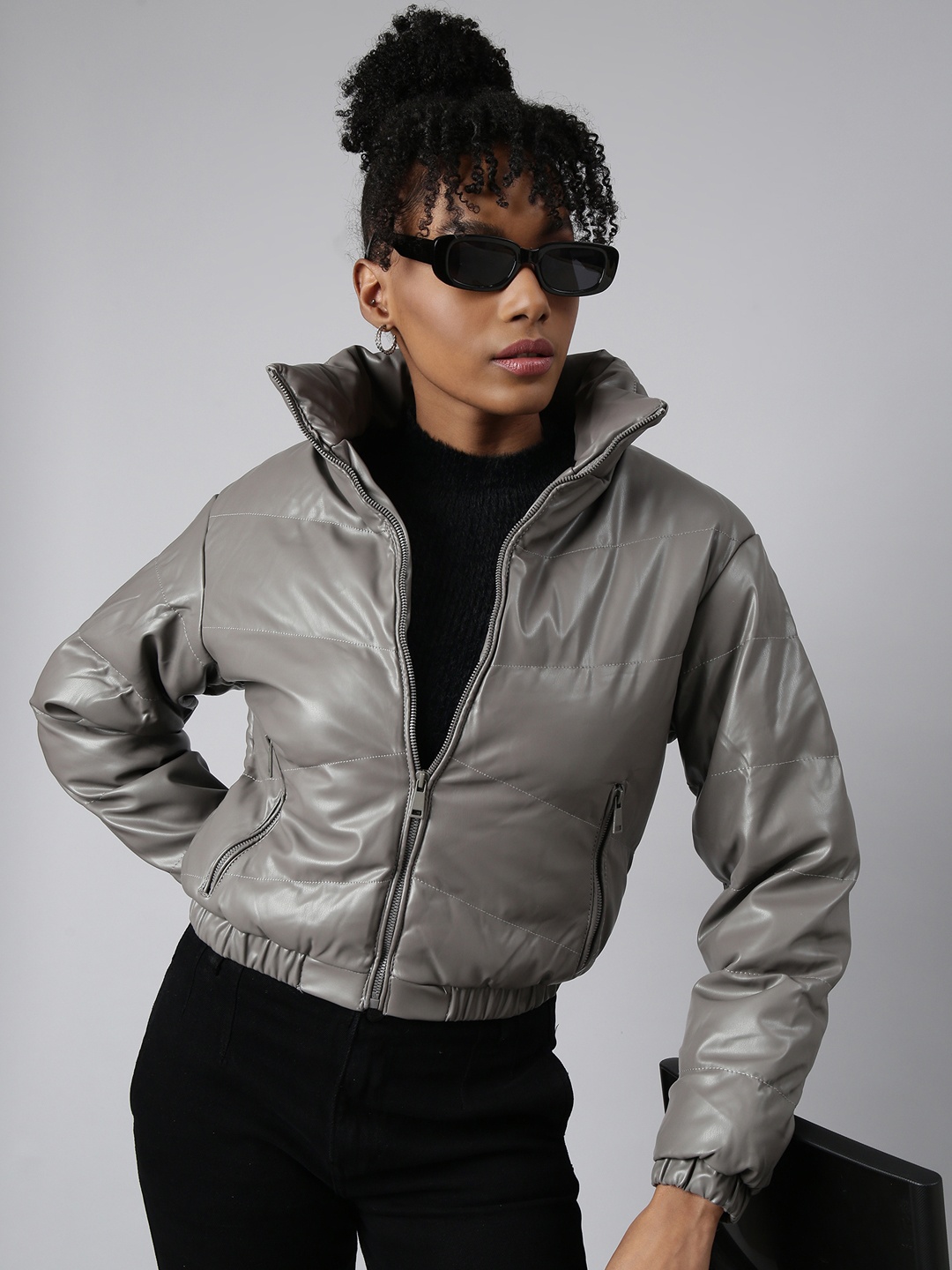 

SHOWOFF Windcheater Puffer Jacket, Grey