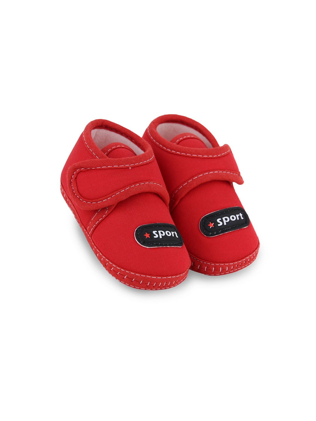 

BAESD Infant-Girls Printed Cotton Booties, Red