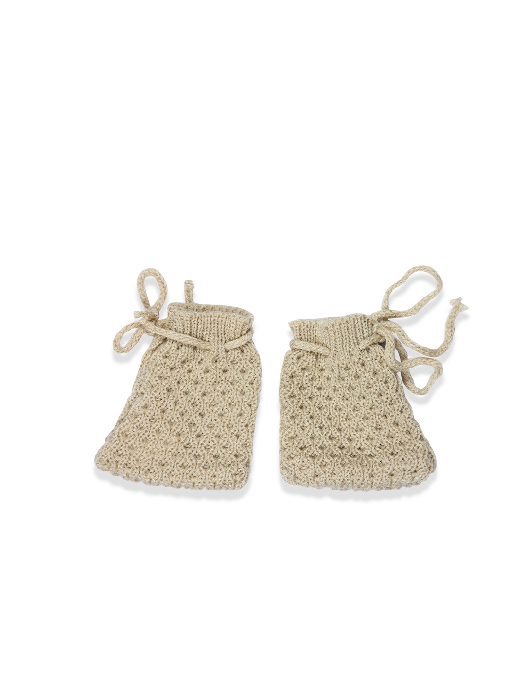 

BAESD Infants Knitted Woollen Booties, Beige