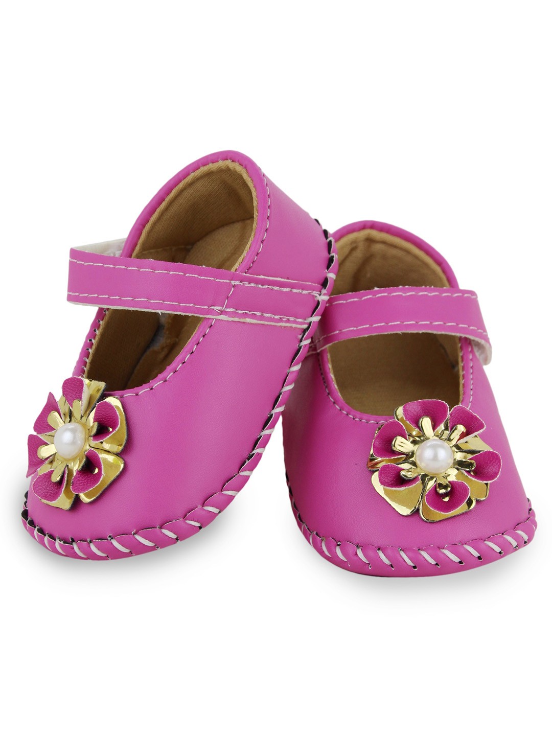 

BAESD Infants Girls Self-Design Socks Booties, Pink